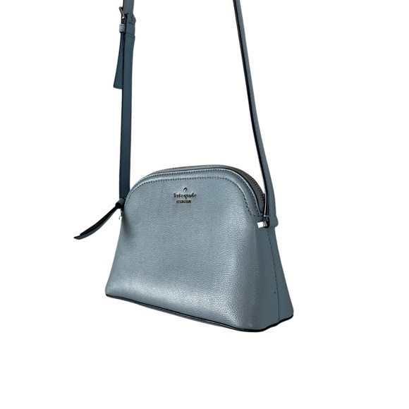 Kate Spade New York Small Crossbody Bag - Blue Leather - Adjustable Strap - Picture 3 of 11